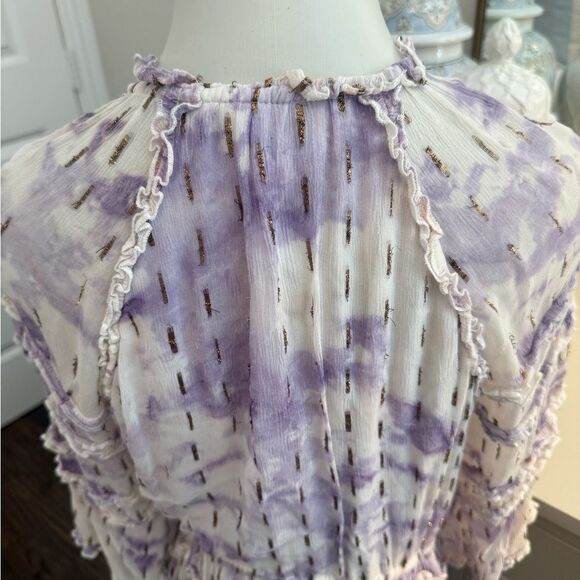 HEMANT & NANDITA Mini Purple Ruffle Dress
Size Medium-C9 - Picture 5 of 9